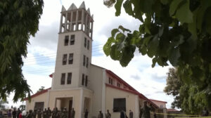 St. Francis Catholic Church in Owo, in Ondo State, where at least 40 people were killed when suspected Islamic militants opened fire on congregants during mass on June 5. (Screenshot - Global News/YouTube)