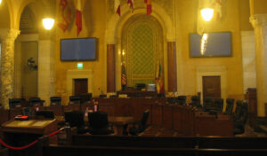"Los Angeles City Council chambers 2" by Mr. Littlehand is licensed under CC BY-ND 2.0.