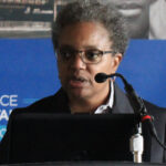"Lori Lightfoot (27221885140)" by Daniel X. O'Neil from USA is licensed under CC BY 2.0.