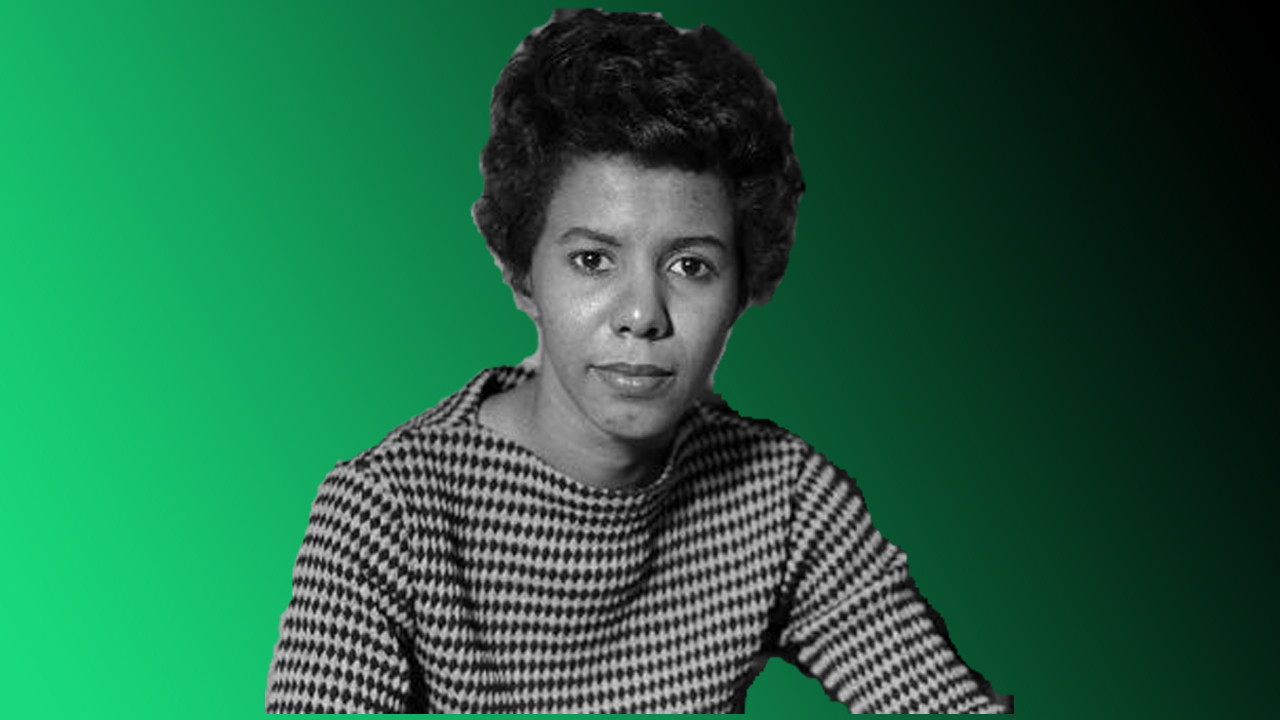 Playwright and Writer Lorraine Hansberry, best known for "A Raisin in the Sun."