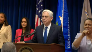 On Friday, June 16, 2023 U.S. Attorney General Merrick Garland announced the findings of a 2-year probe into the conduct of Minneapolis Police Department after the death of George Floyd. (Source: Screenshot - YouTube/CBS News)