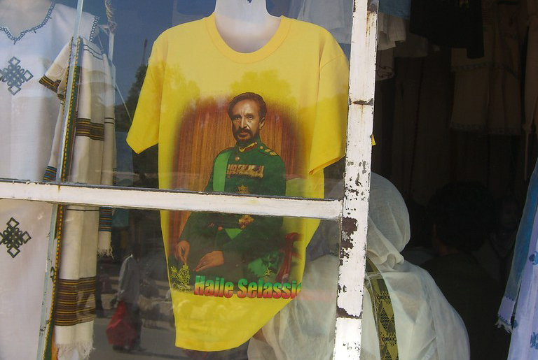 A Haile Selassie T-shirt. (Credit: pocketdora - Licensed under CC BY-NC-SA 2.0.)