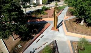 North Carolina Freedom Park in Raleigh was unveiled during a ceremony on Wednesday, Aug. 23, 2023. (Source: Screenshot - ABC 11 North Carolina)