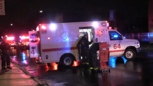 At least 15 people were injured, including two people left in critical condition, after a shooting near a Halloween party near the North Lawndale neighborhood of Chicago. (Source: Screenshot/ABC7 Chicago)