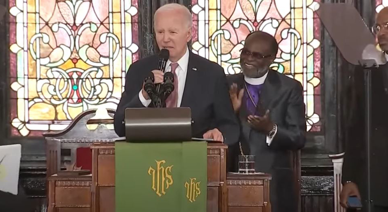 President Joe Biden denounced white supremacy during a visit to Mother Emmanuel AME in Charleston, South Carolina on Monday, Jan. 8, 2023 as he campaigned for re-election. In 2015, nine Black churchgoers were fatally shot and one person injured after a white supremacist opened fired during bible study.