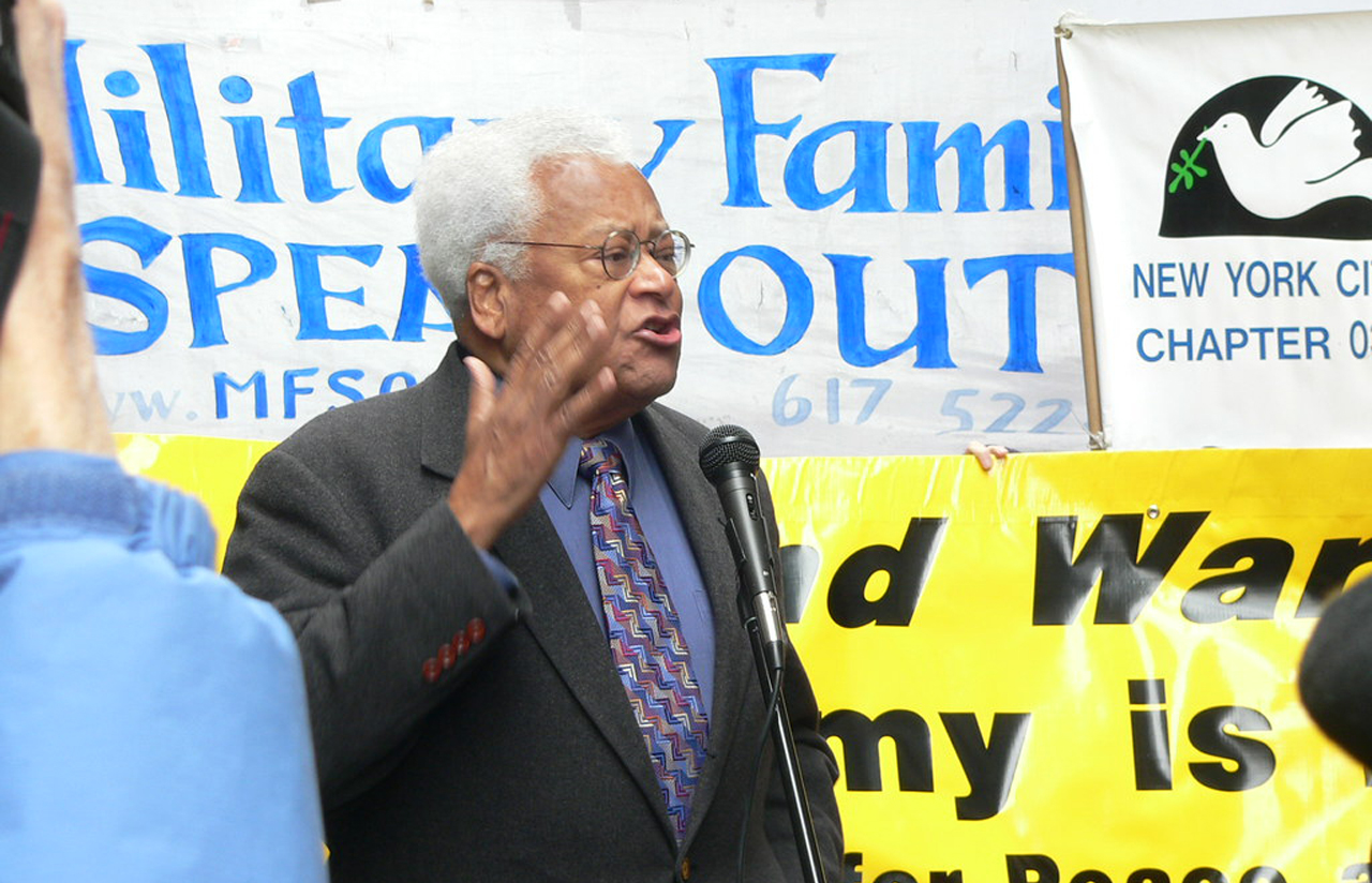 "Rev. James Lawson at UFPJ April 4th March" by Fellowship of Reconciliation is licensed under CC BY-NC 2.0.